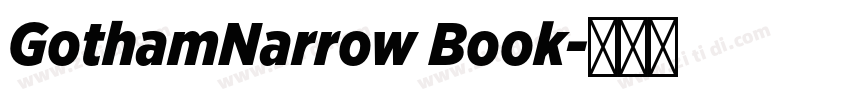 GothamNarrow Book字体转换